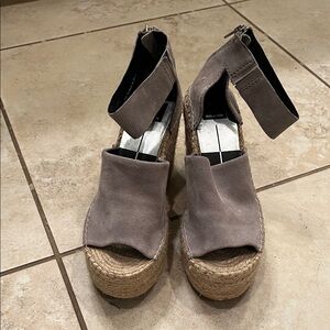 Dolce Vita Taupe Platform Sandals